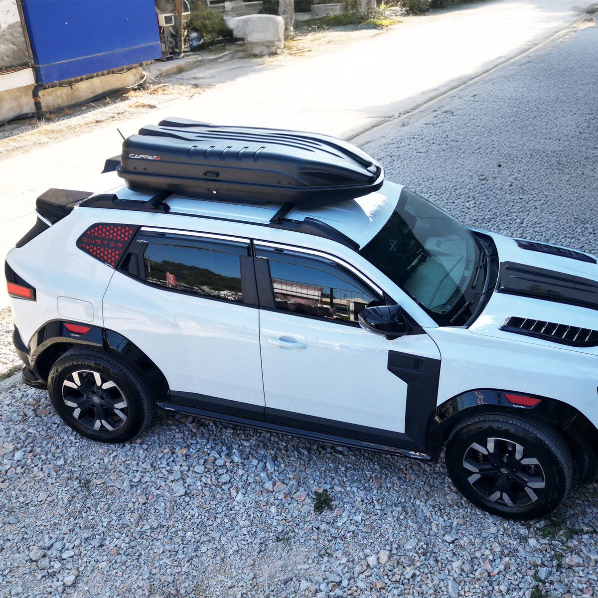 Universal Capbox Araç Üzeri Port Bagaj Bavul 450 Litre Çift Açılır Mat