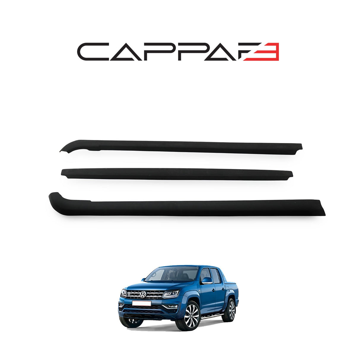 Volkswagen Amarok 1 2010-2020 ile Uyumlu Kasa Kenar Koruma 3 Adet