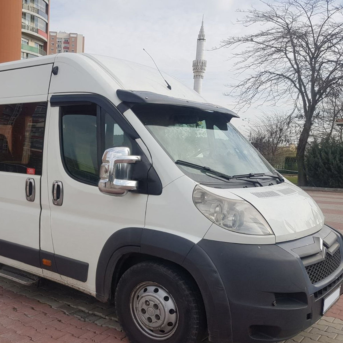 Citroen Relay 2 2006-2014 ile Uyumlu Ön Cam Güneşliği