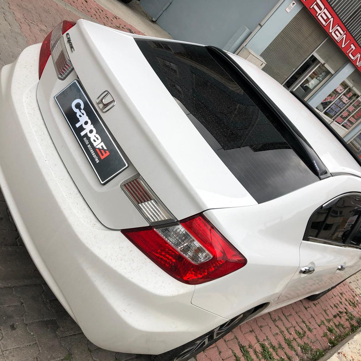 Honda Civic 9 2011-2016 ile Uyumlu Arka Cam Spoyler İnce