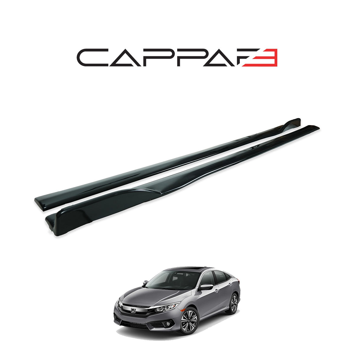 Honda Civic 10 2016-2021 ile Uyumlu Marşpiyel Kaplama 2 Adet