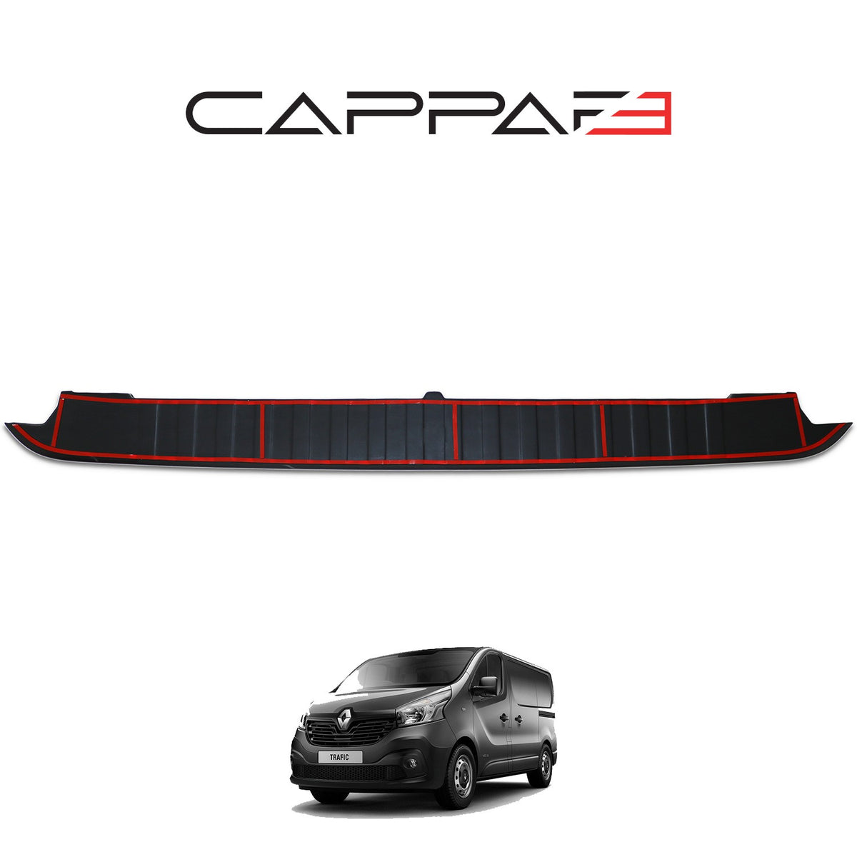 Renault Trafic 3 2014-2019 ile Uyumlu Arka Tampon Eşiği