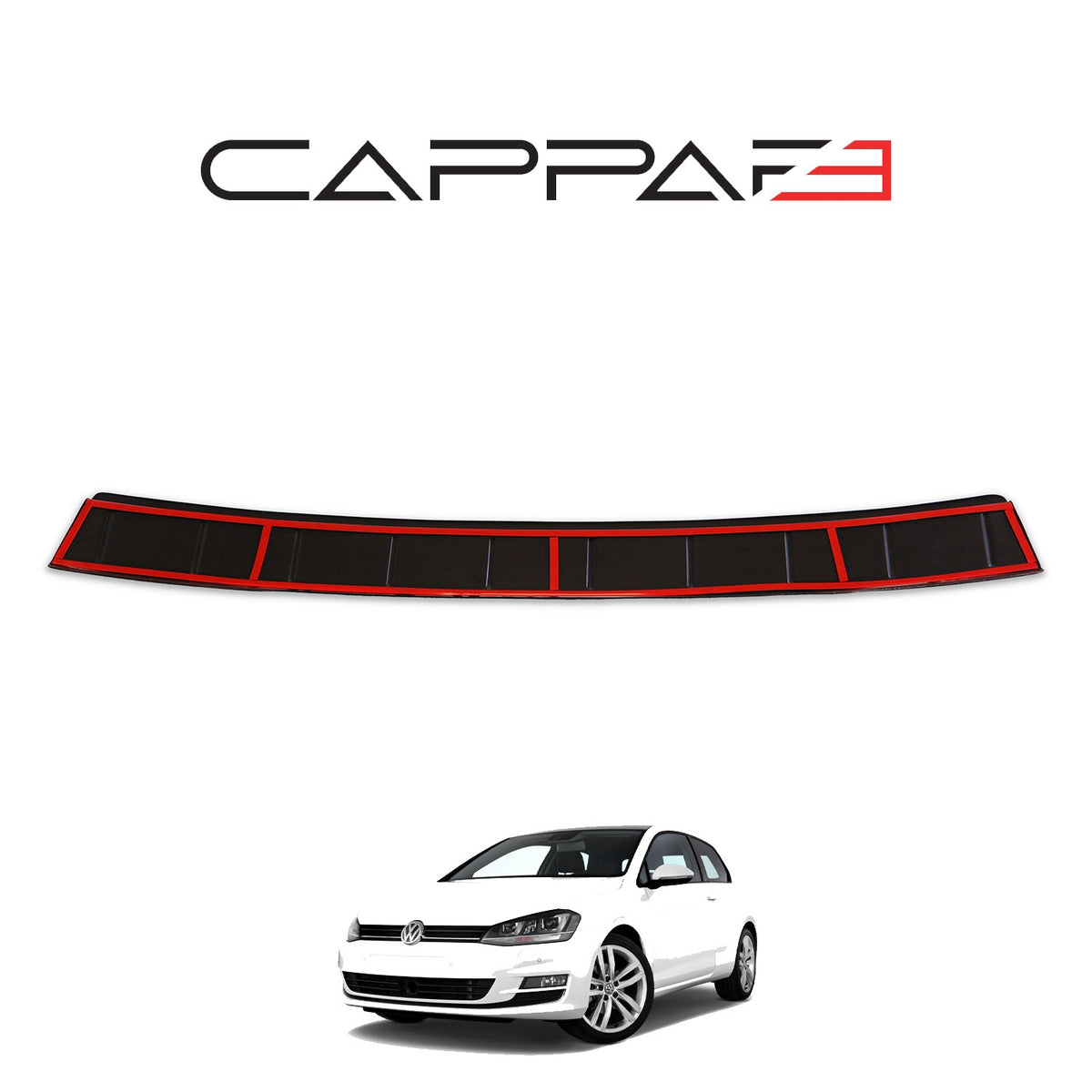 Volkswagen Golf 7 2013-2020 ile Uyumlu Arka Tampon Eşiği