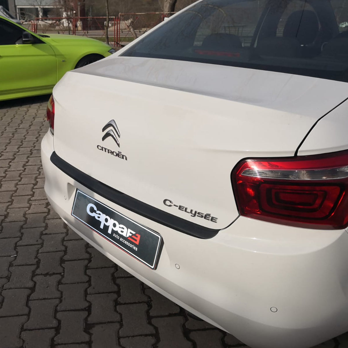 Citroen C-Elysee 2012-2022 ile Uyumlu Arka Tampon Eşiği Mat