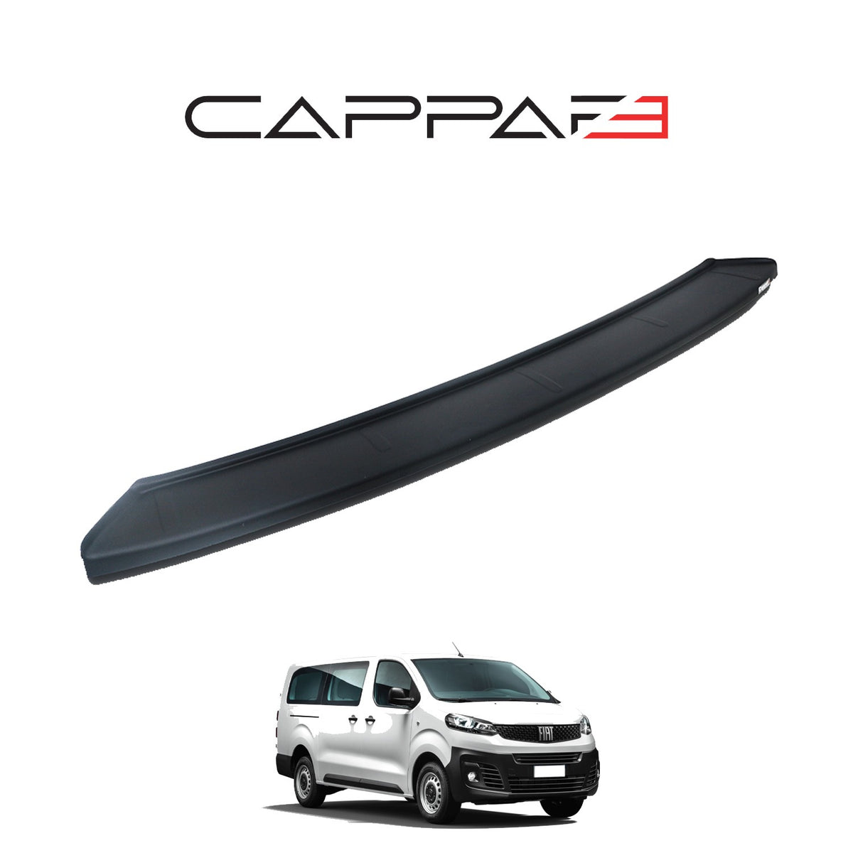 Fiat Scudo 3 2022-2026 ile Uyumlu Arka Tampon Eşiği Mat