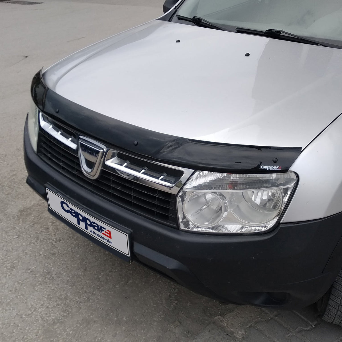 Dacia Duster 1 2010-2017 ile Uyumlu Kaput Rüzgarlığı Yapıştırmalı Mat