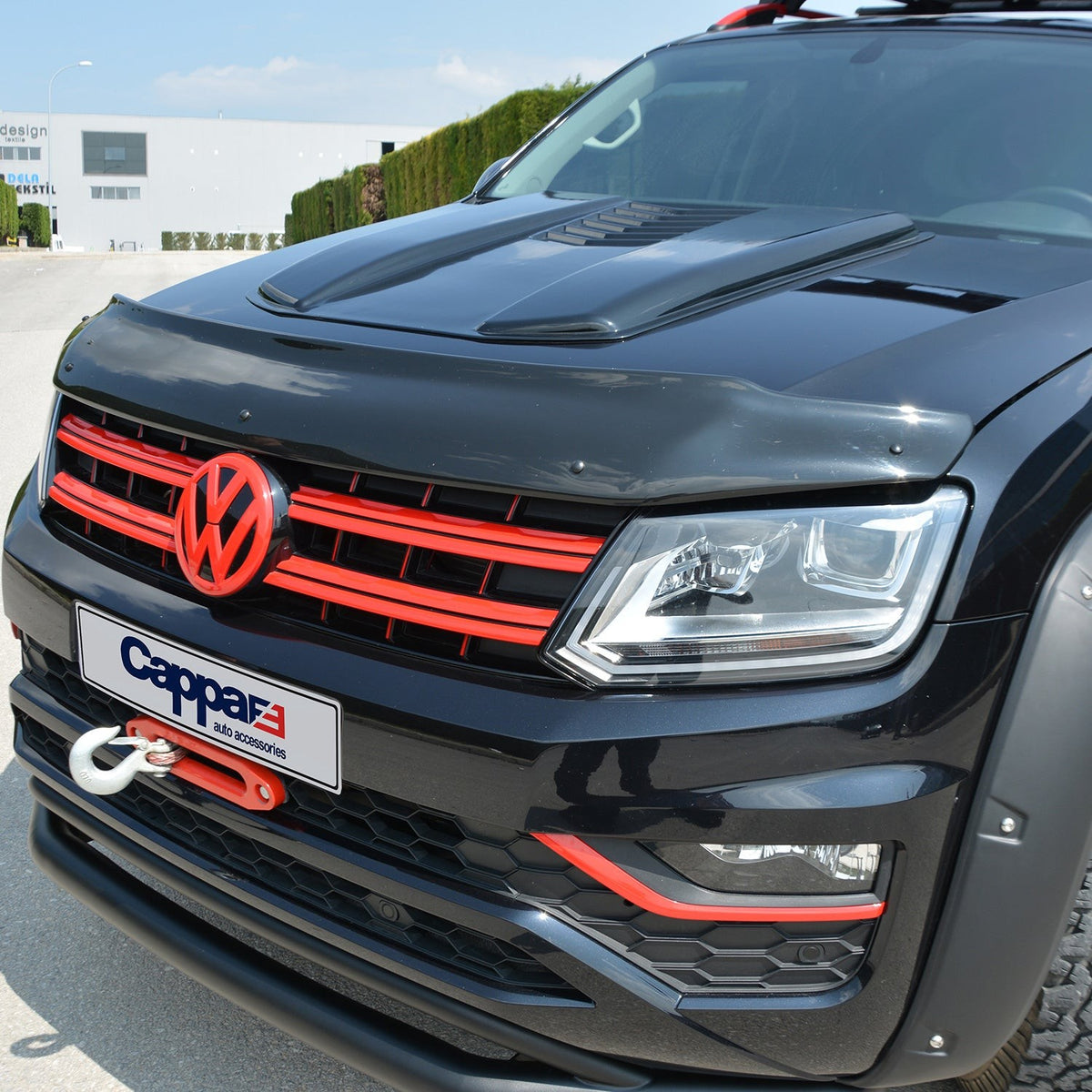 Volkswagen Amarok 2 2023-2026 ile Uyumlu Kaput Rüzgarlığı Yapıştırmalı Mat