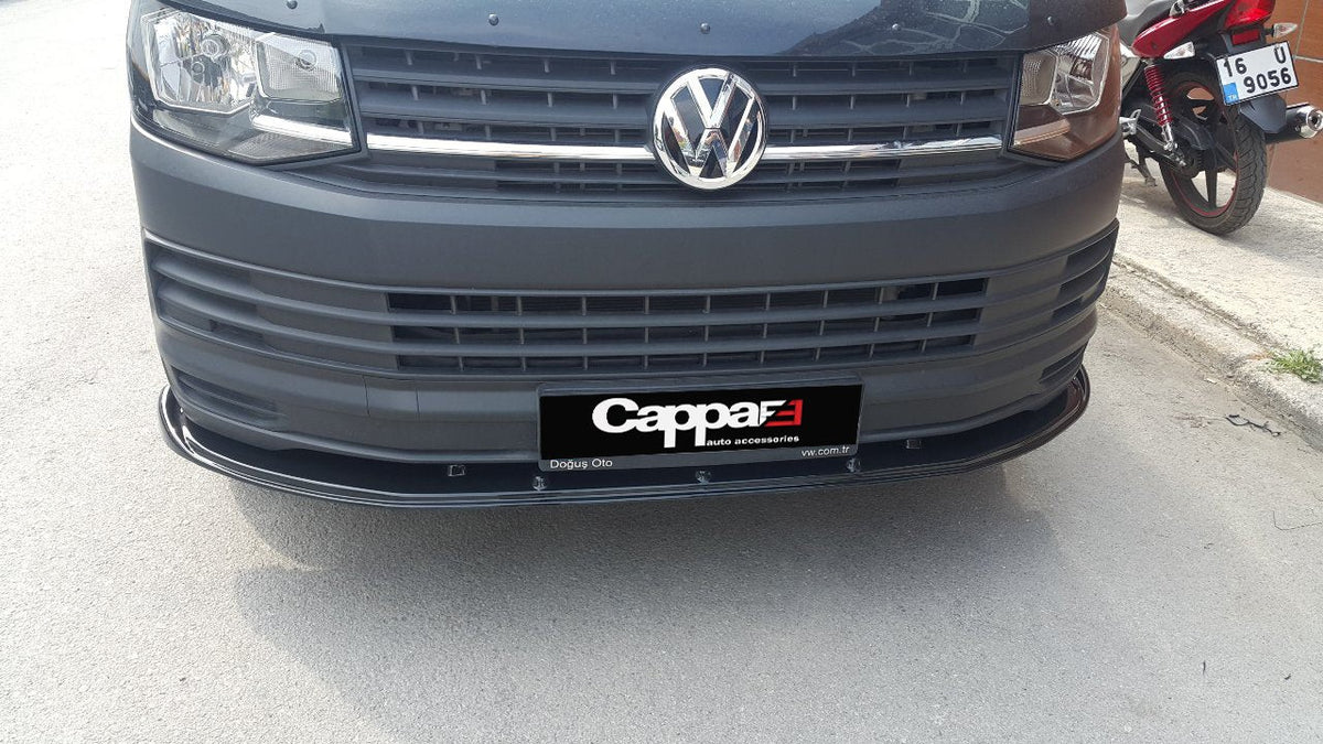 Volkswagen Transporter T6 Sportline 2015-2019 ile Uyumlu Ön Tampon Lip