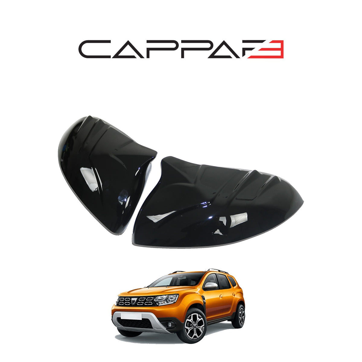 Dacia Duster 2 2018-2023 yarasa ayna kapağı 2 parçalı set – 5