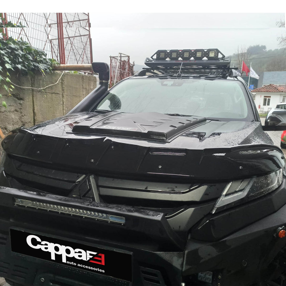 Mitsubishi L200 5 2019-2023 ile Uyumlu Kaput Rüzgarlığı Yarasa