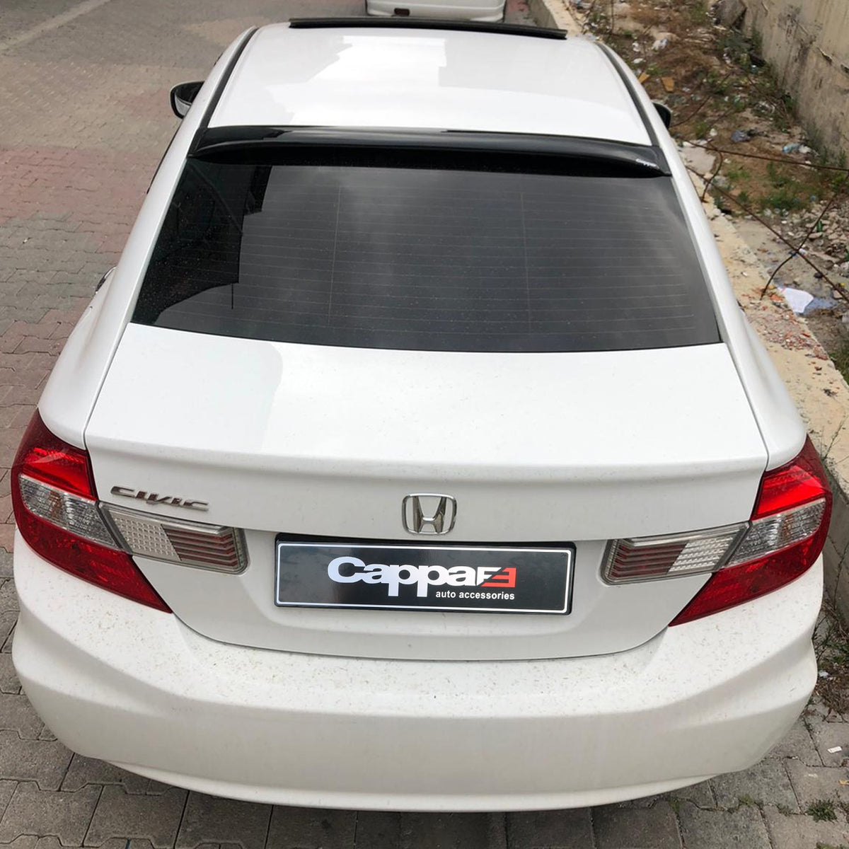 Honda Civic 9 2011-2016 ile Uyumlu Arka Cam Spoyler İnce
