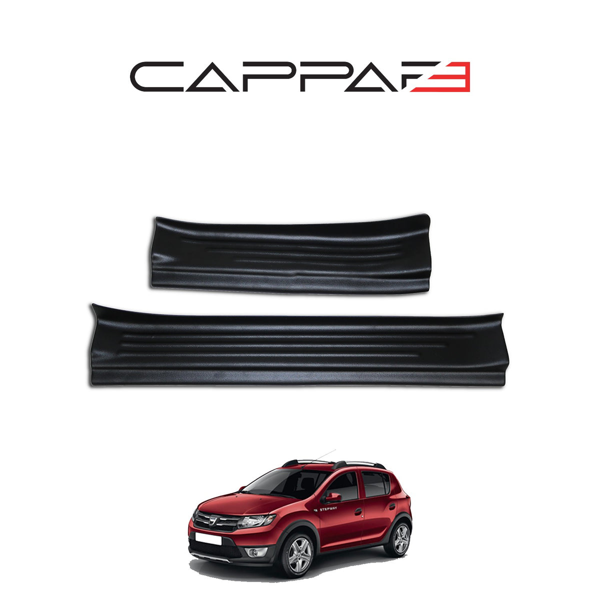 Dacia Sandero 2 2012-2020 ile Uyumlu Kapı Eşiği 4 Adet