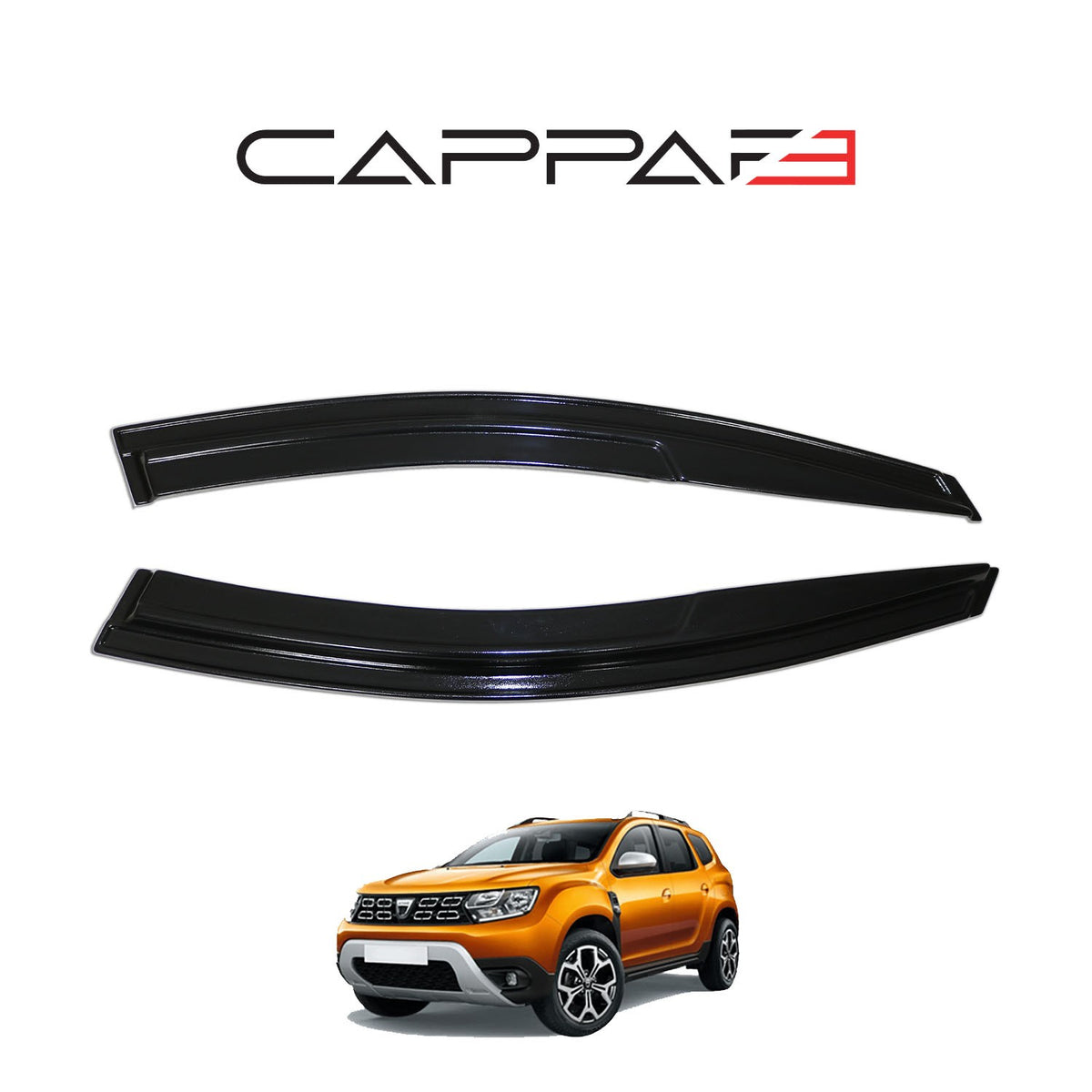 Dacia Duster 2 2018-2023 ile Uyumlu Cam Rüzgarlığı 4 Adet