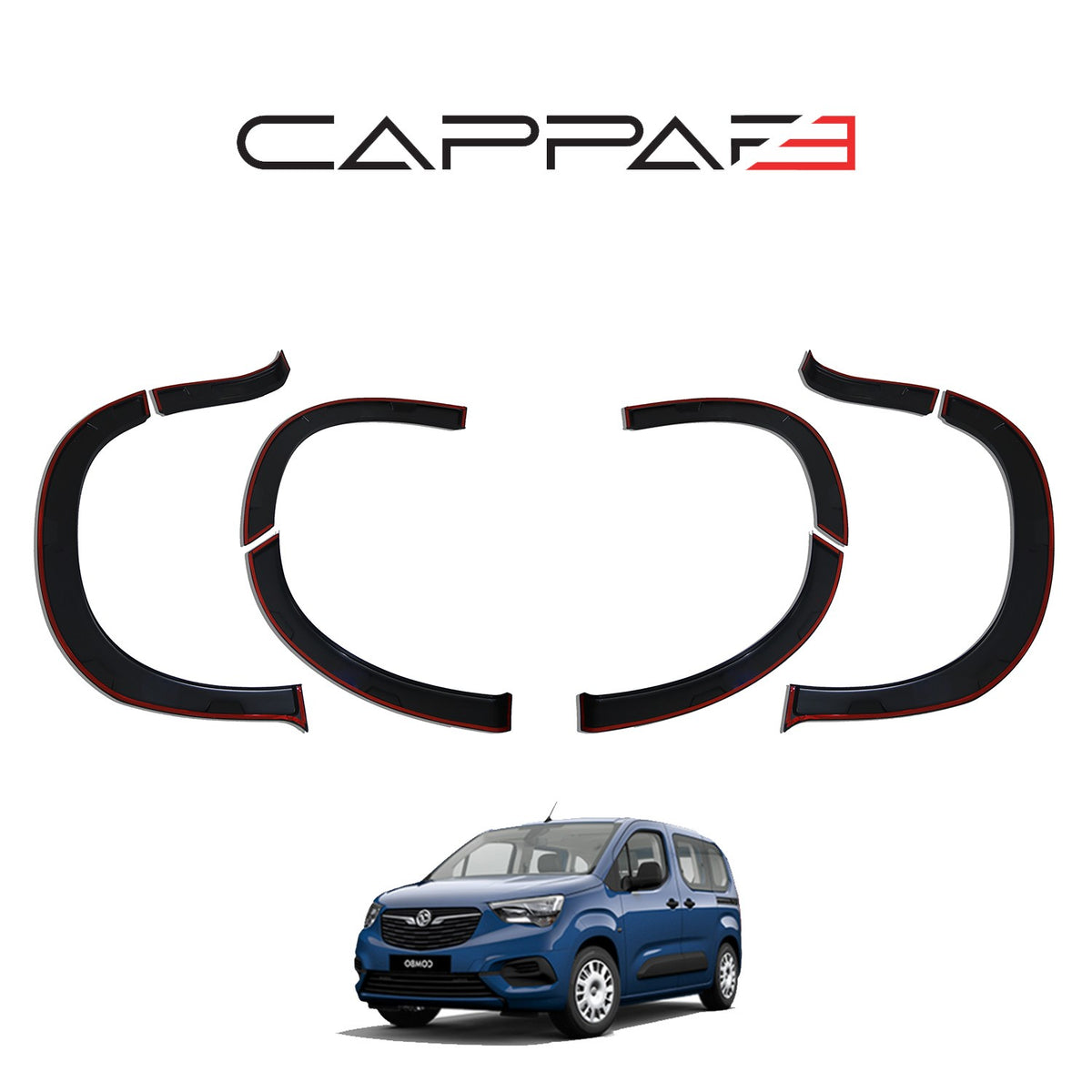 Opel Combo E 2018-2026 ile Uyumlu Çamurluk Dodik 8 Adet