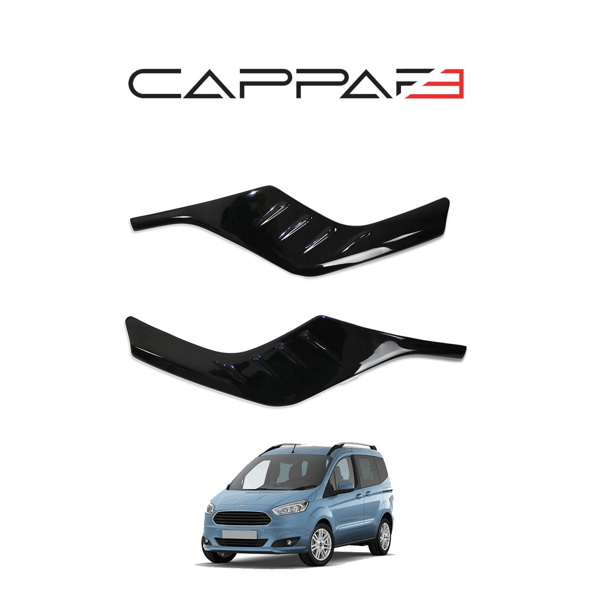 Ford Transit / Tourneo Courier 1 2018-2023 ile Uyumlu Sis Farı Çerçevesi 6 Adet
