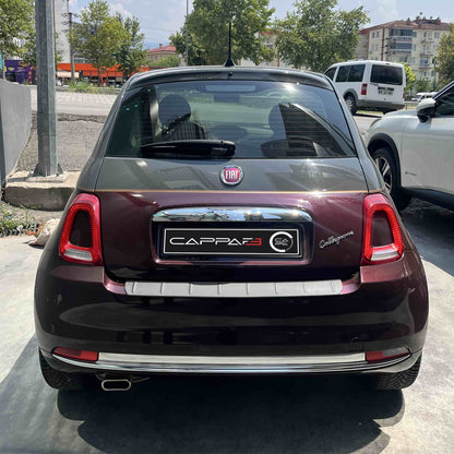Fiat 500 2015-2024 ile Uyumlu Arka Tampon Eşiği Mat