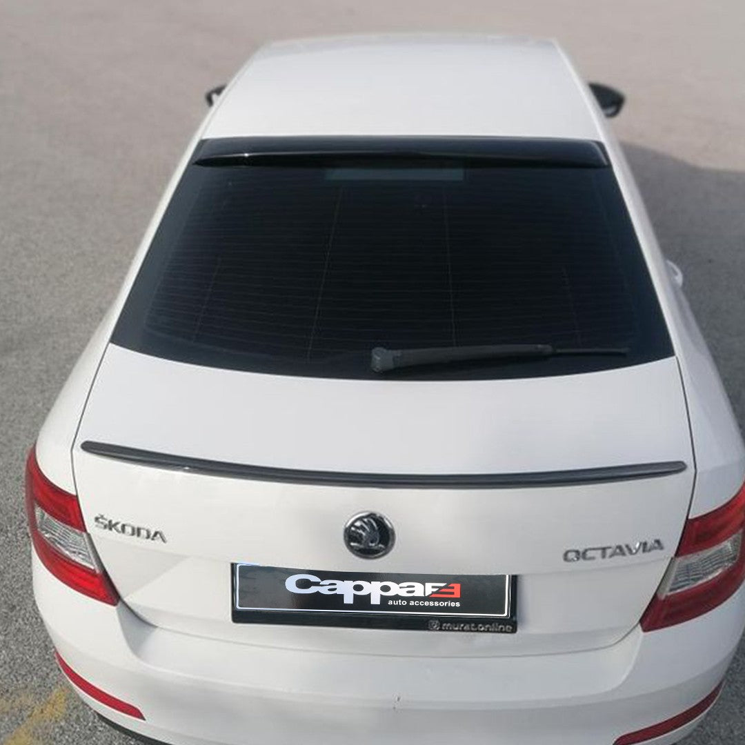 Skoda Octavia 3 2013-2020 ile Uyumlu Arka Cam Spoyler