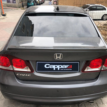 Honda Civic 8 2005-2011 ile Uyumlu Arka Cam Spoyler İnce