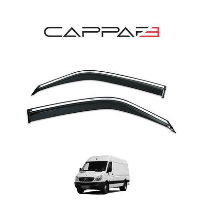 Mercedes Sprinter 2 2006-2013 ile Uyumlu Cam Rüzgarlığı Kromlu 2 Adet