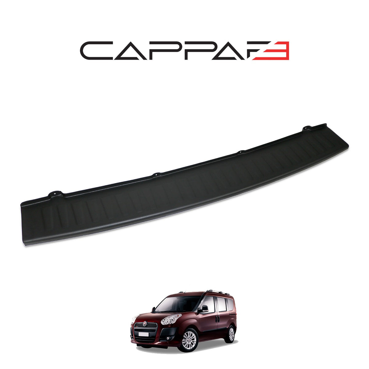 Fiat Doblo 2 2010-2022 ile Uyumlu Arka Tampon Eşiği Mat