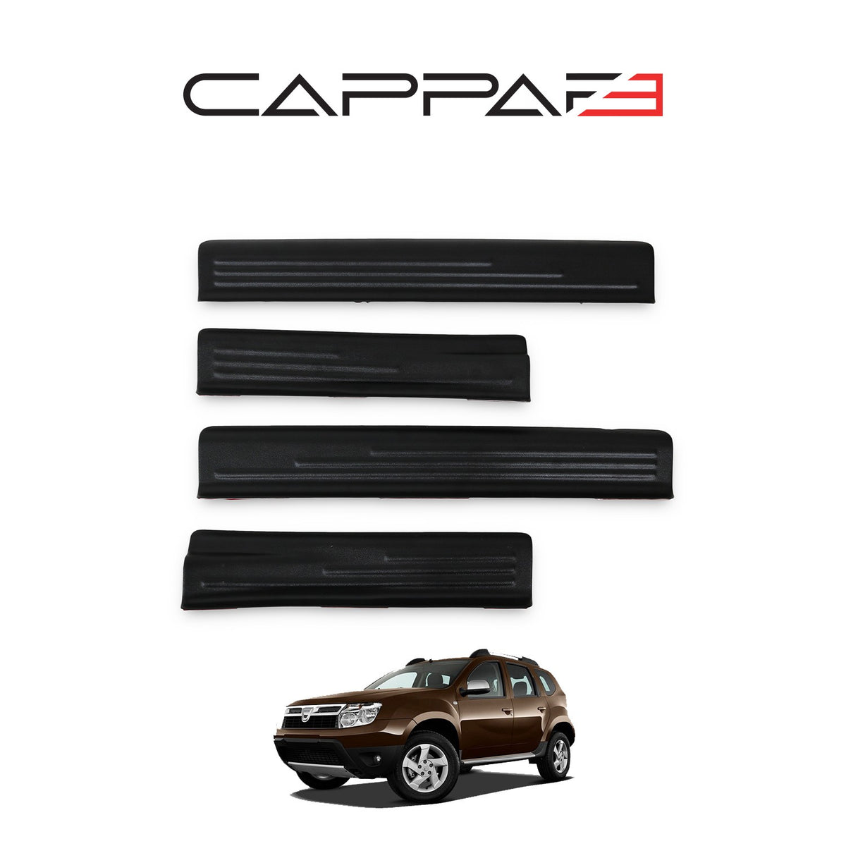 Dacia Duster 1 2010-2017 kapı eşiği 4 parçalı set – 2