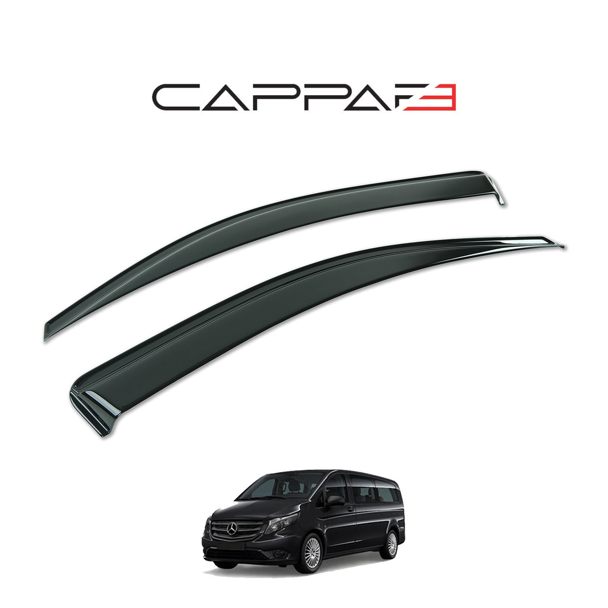 Mercedes Vito 3 2015-2026 cam rüzgarlığı 2 parça – 4