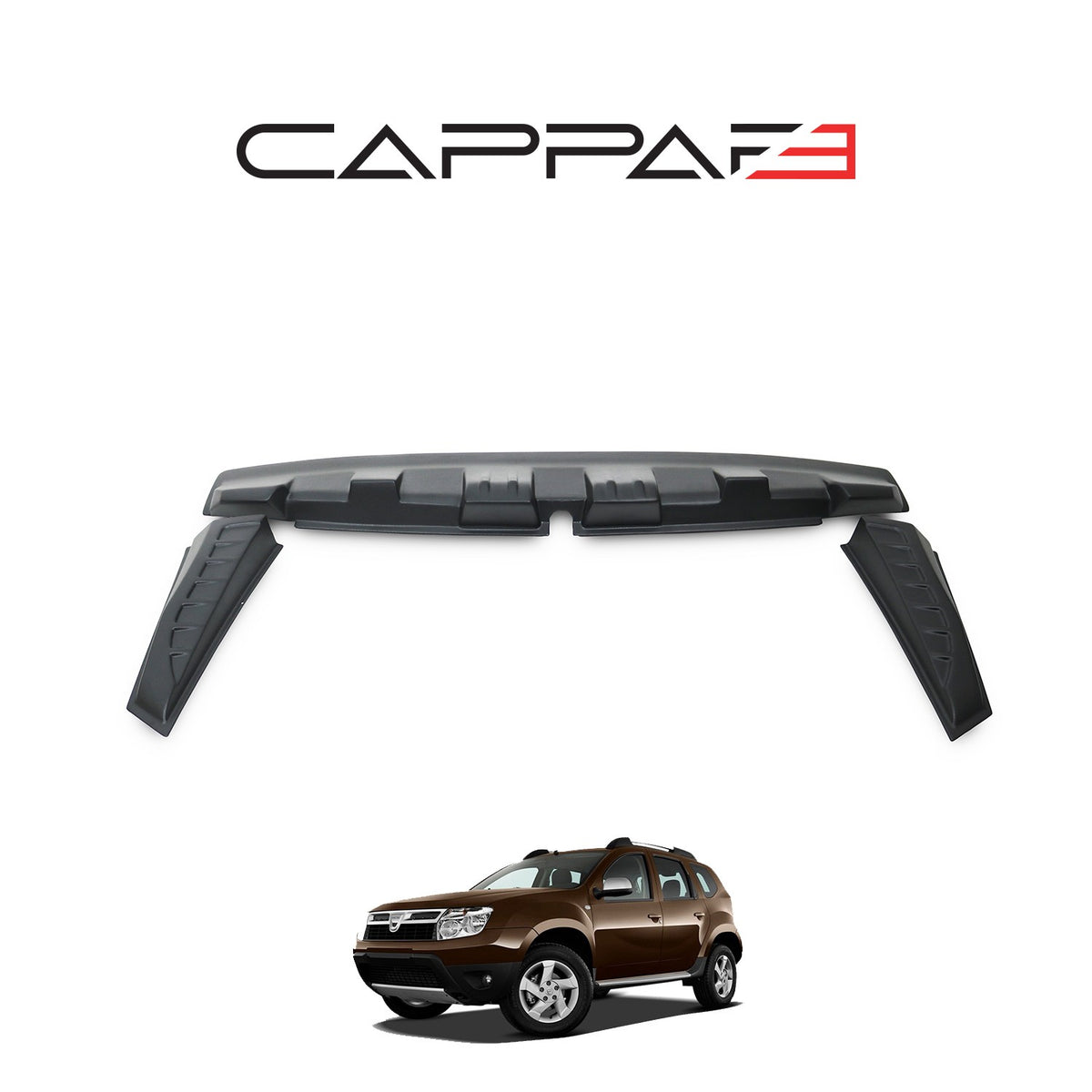 Dacia Duster 1 2010-2017 ile Uyumlu Arka Cam Spoyler 3 Adet