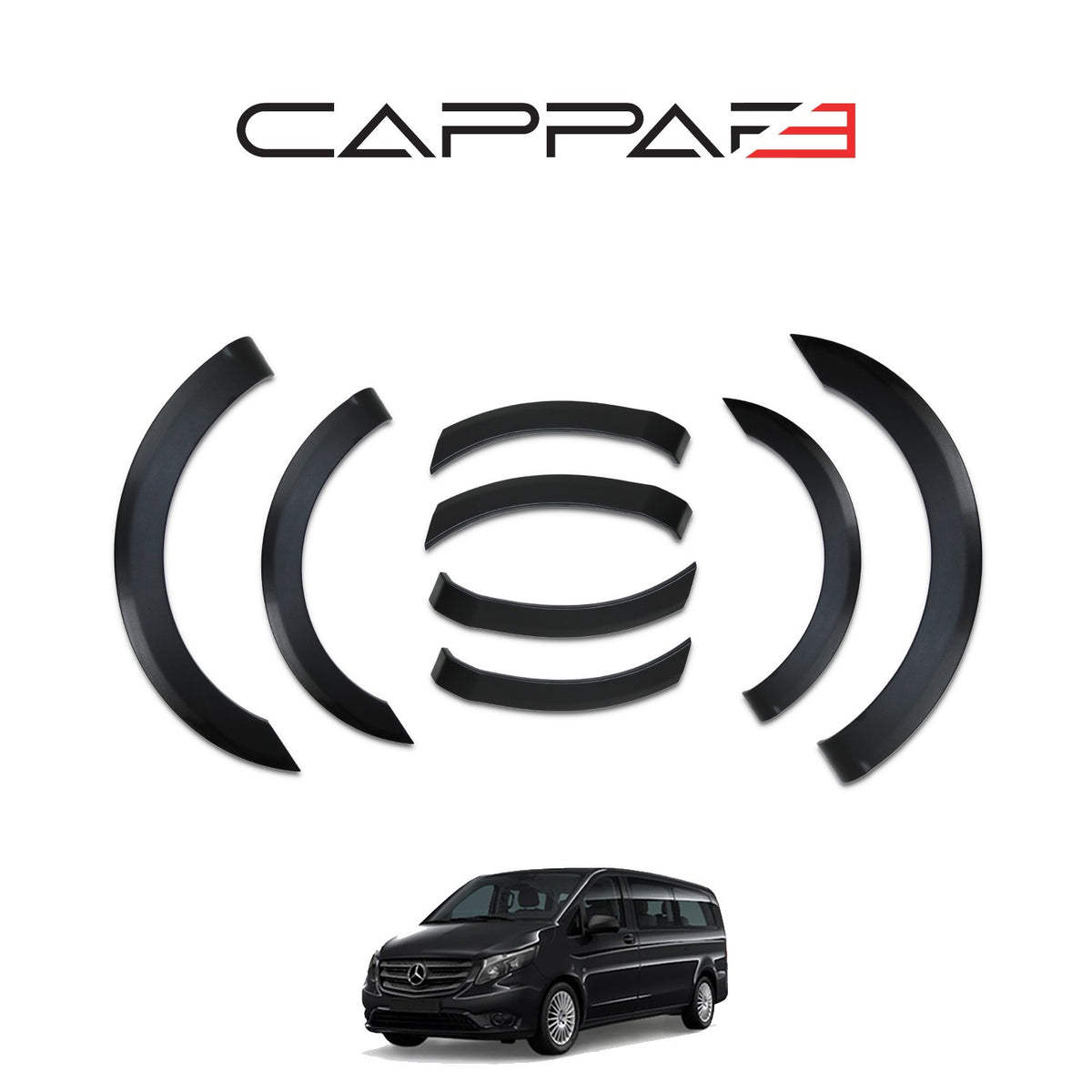 Mercedes Vito 3 2015-2020 çamurluk dodik 8 parçalı set – 2