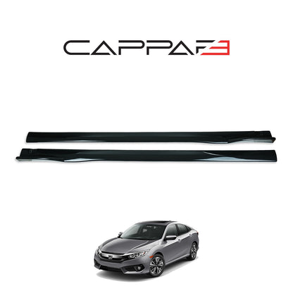 Honda Civic 10 2016-2021 ile Uyumlu Marşpiyel Kaplama 2 Adet