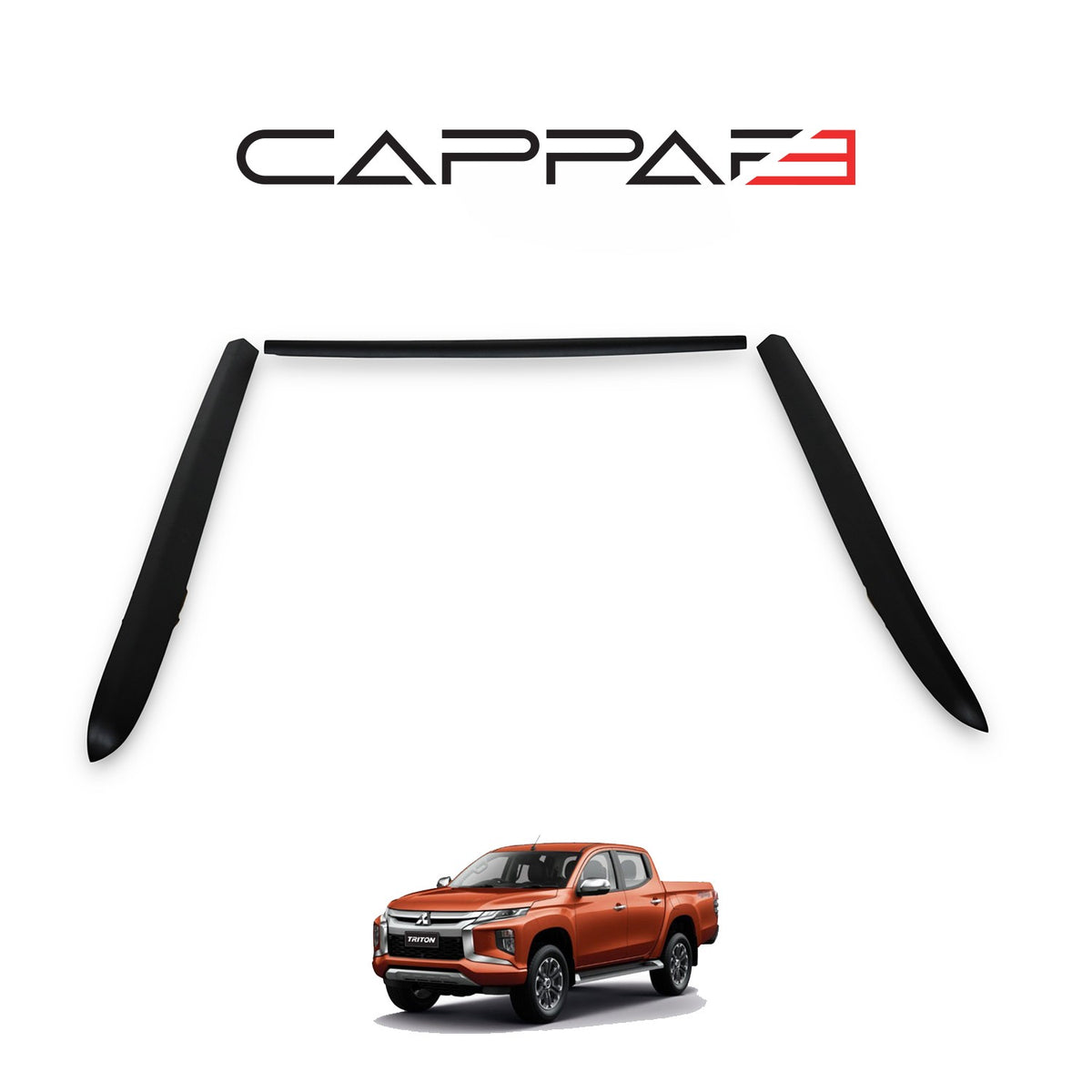 Mitsubishi L200 5 2019-2023 kasa kenar koruma 3 parça – 2