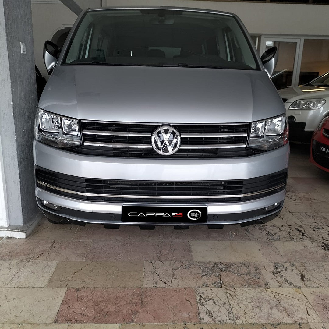 Volkswagen Transporter T6 2015-2024 ile Uyumlu Ön Tampon Difüzör 3 Adet
