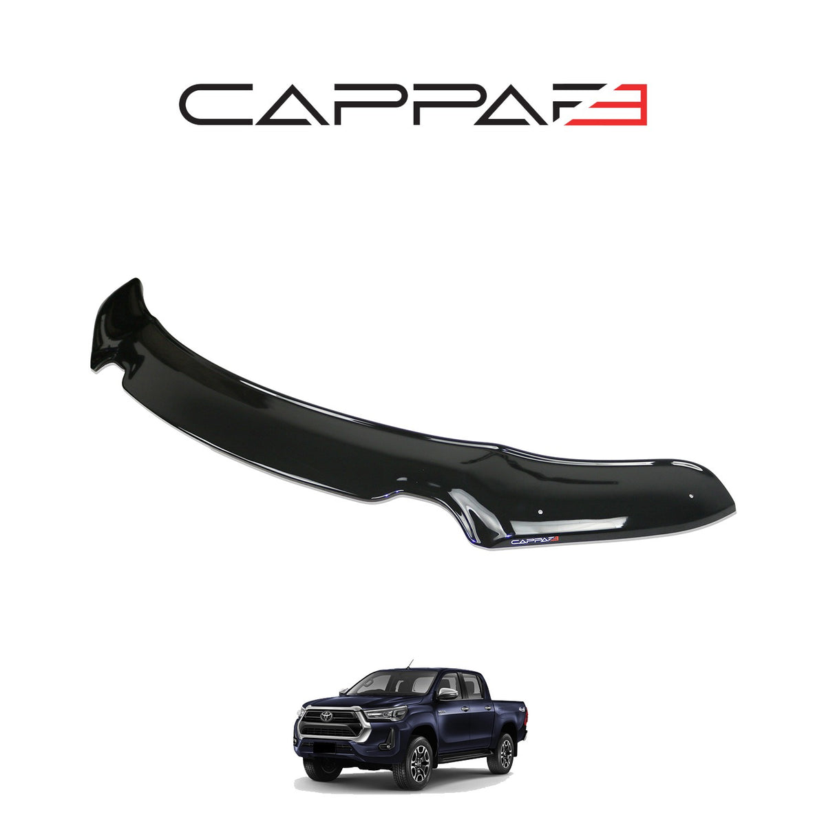 Toyota Hilux 8 2020-2023 ile Uyumlu Kaput Rüzgarlığı 3mm