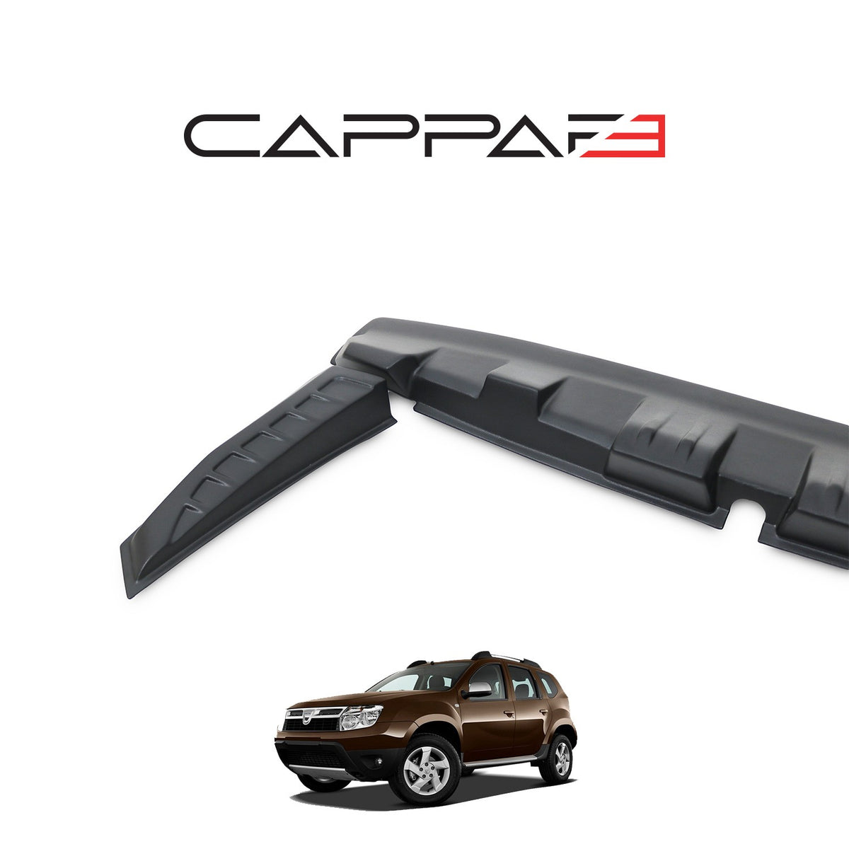 Dacia Duster 1 2010-2017 ile Uyumlu Arka Cam Spoyler 3 Adet