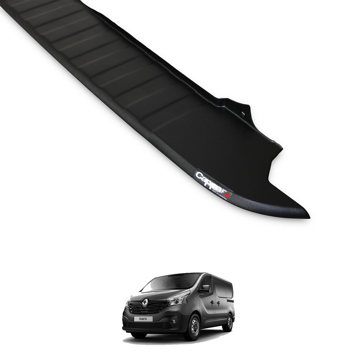 Renault Trafic 3 2014-2019 ile Uyumlu Arka Tampon Eşiği Mat