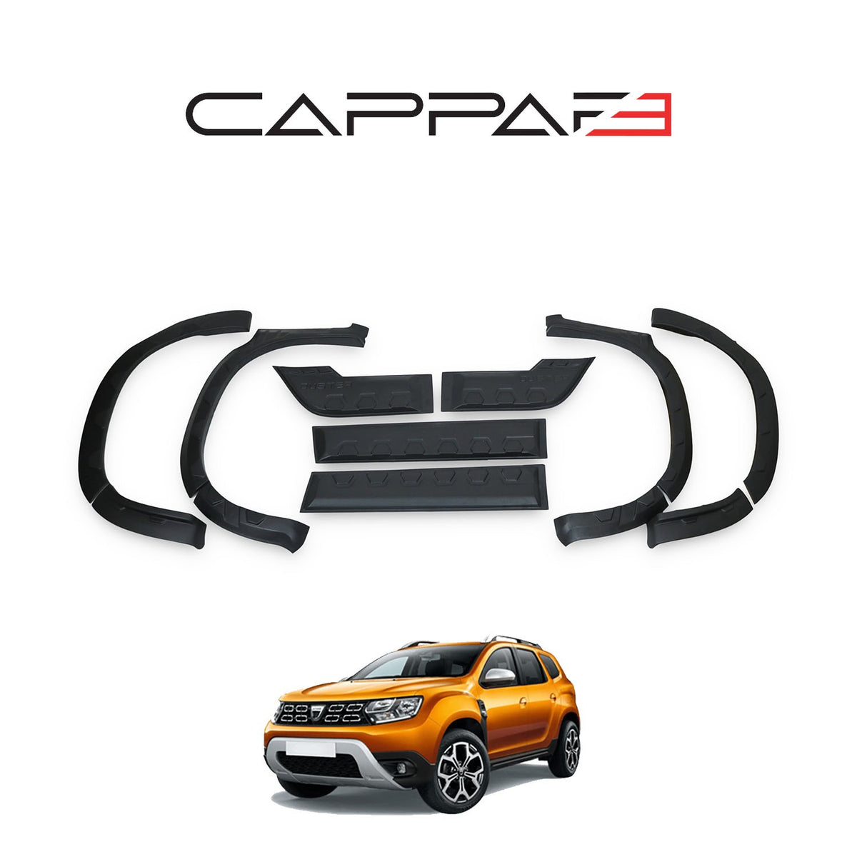 Dacia Duster 2 2018-2023 ile Uyumlu Kapı ve Çamurluk Dodik Seti Hornet 12 Adet