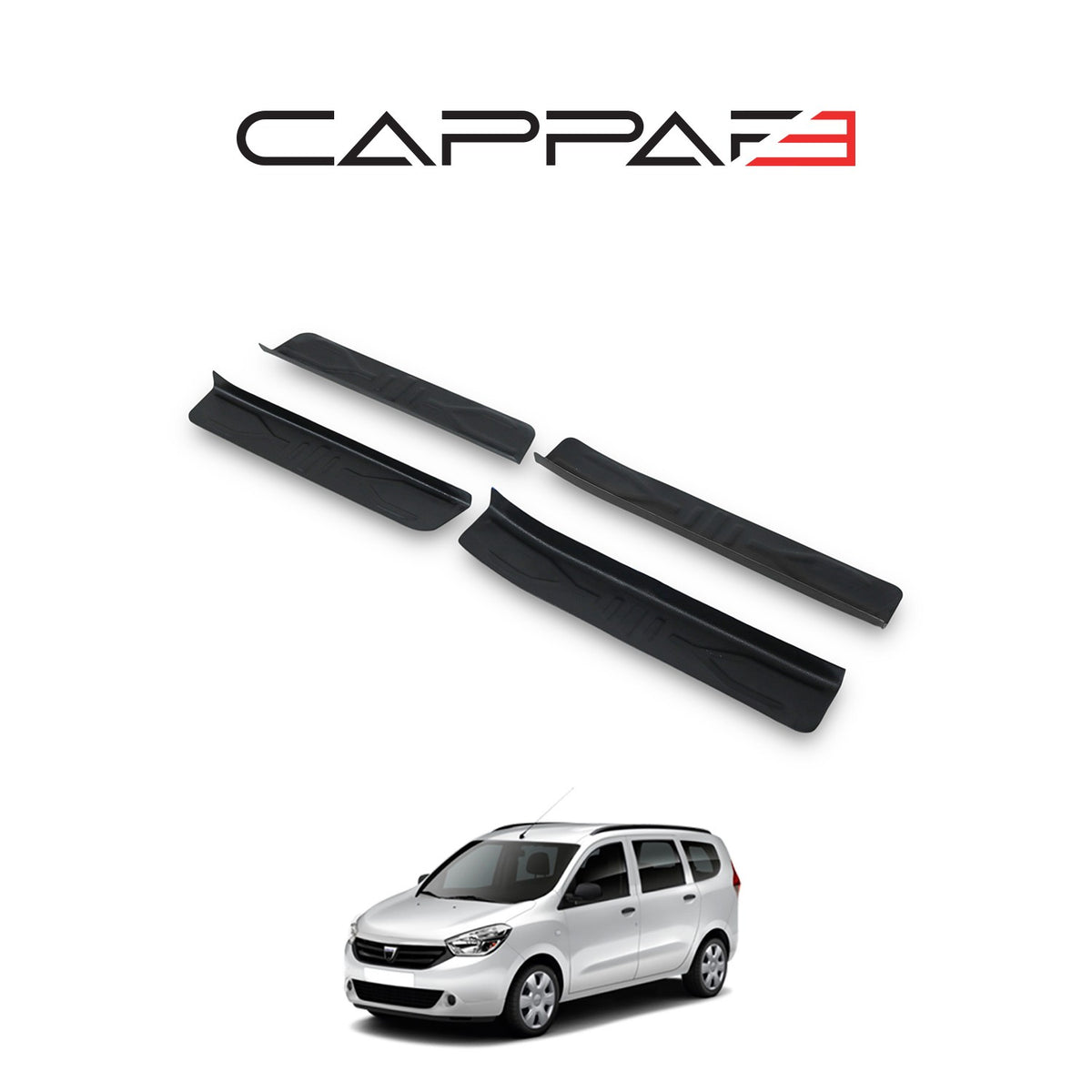 Dacia Lodgy 2012-2022 ile Uyumlu Kapı Eşiği 4 Adet
