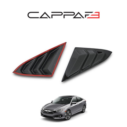 Honda Civic 10 2016-2021 ile Uyumlu Kelebek Camı 2 Adet