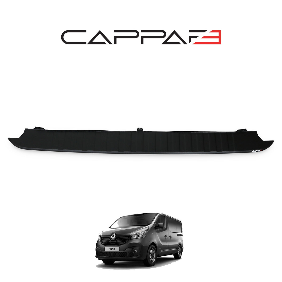 Renault Trafic 3 2014-2019 ile Uyumlu Arka Tampon Eşiği Mat