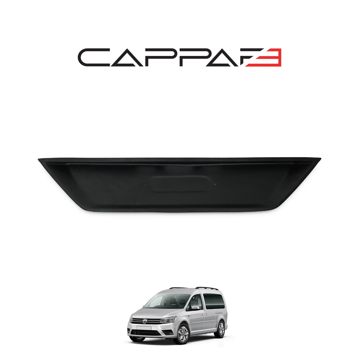 Volkswagen Caddy 4 2015-2020 ile Uyumlu Arka Plaka Yeri Kaplama