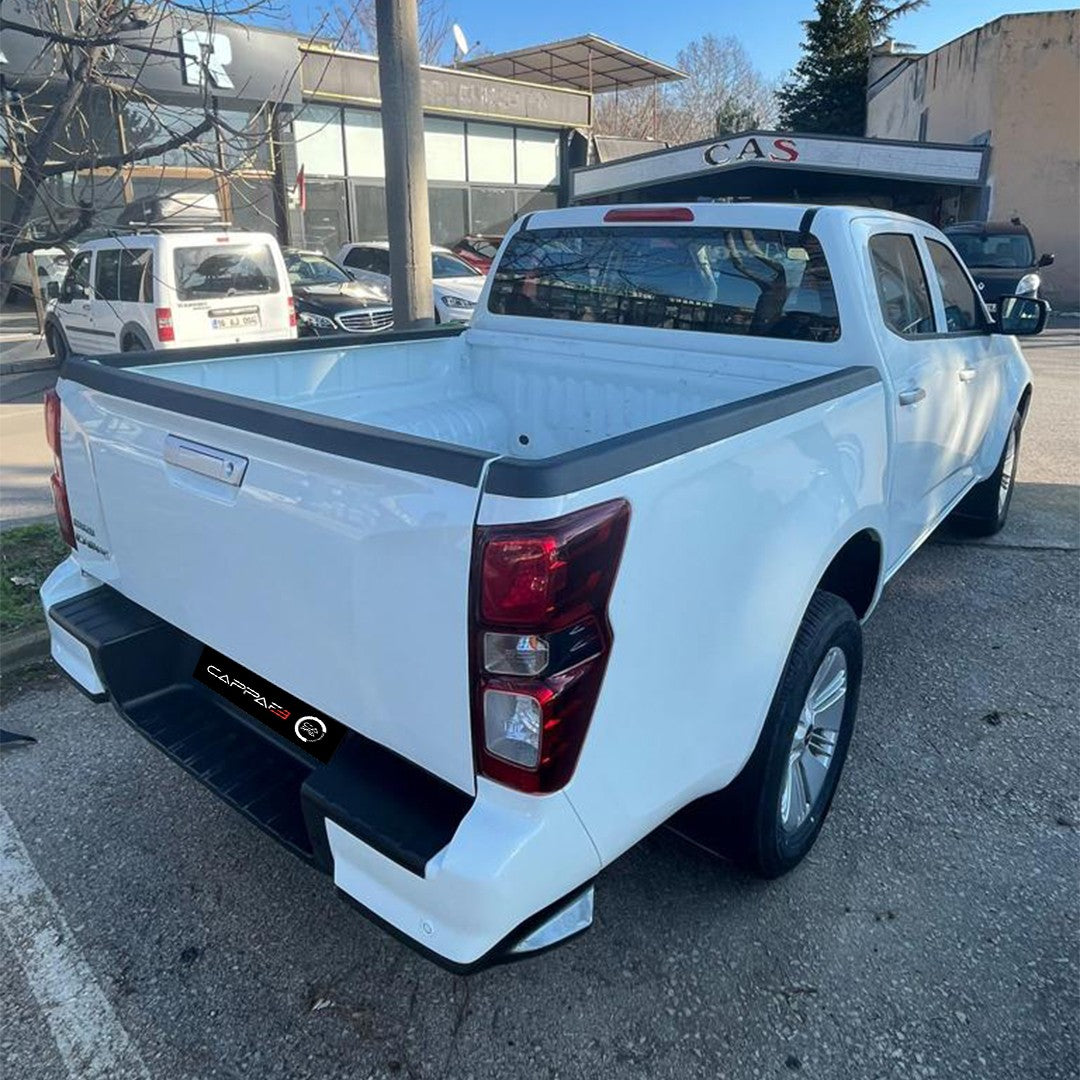 Isuzu D-Max 3 2019-2026 ile Uyumlu Kasa Kenar Koruma 3 Adet