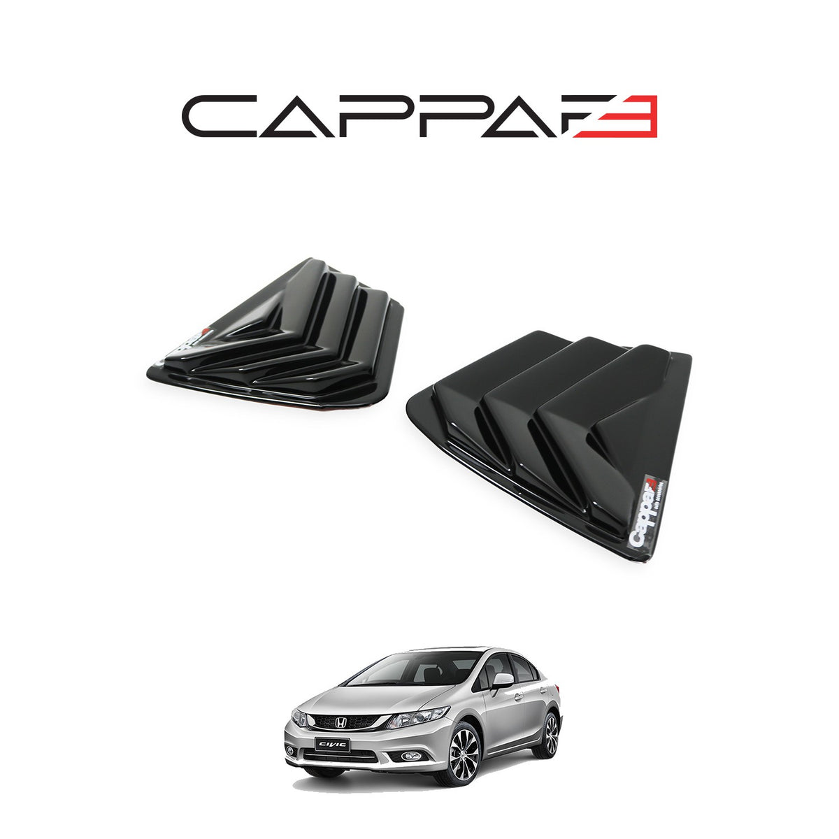 Honda Civic 9 2011-2016 ile Uyumlu Kelebek Camı 2 Adet