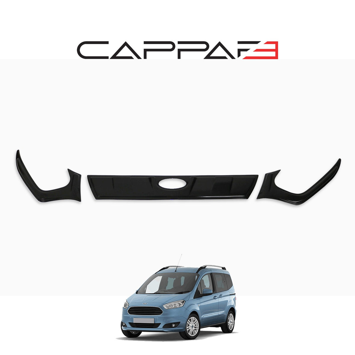 Ford Transit / Tourneo Courier 1 2018-2023 ile Uyumlu Ön Panjur 3 Adet