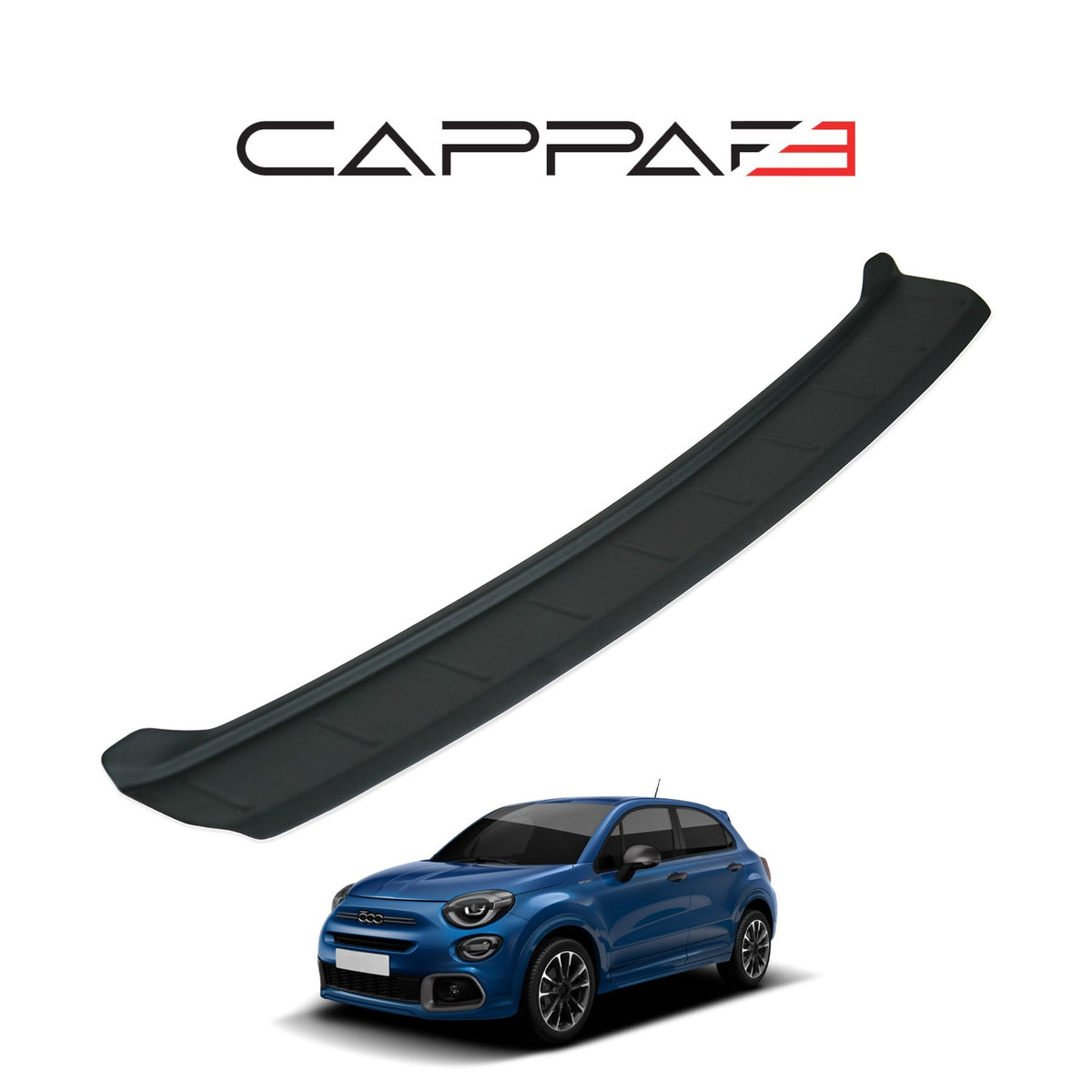 Fiat 500X Sport 2020-2024 ile Uyumlu Arka Tampon Eşiği Mat
