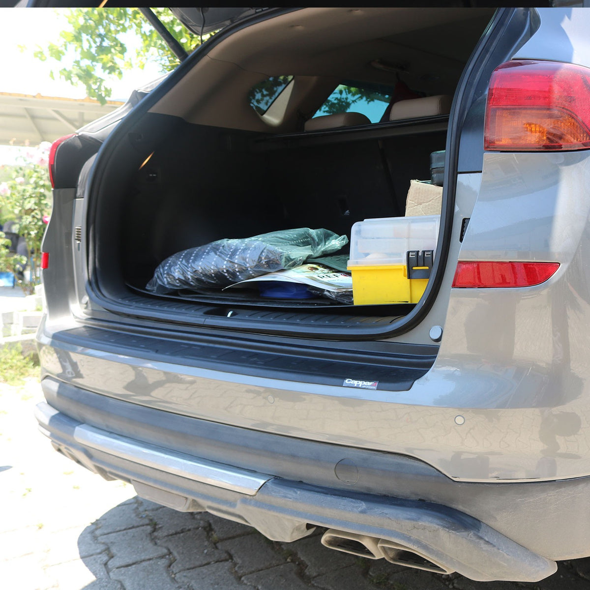 Hyundai Tucson 3 2018-2020 ile Uyumlu Arka Tampon Eşiği Mat