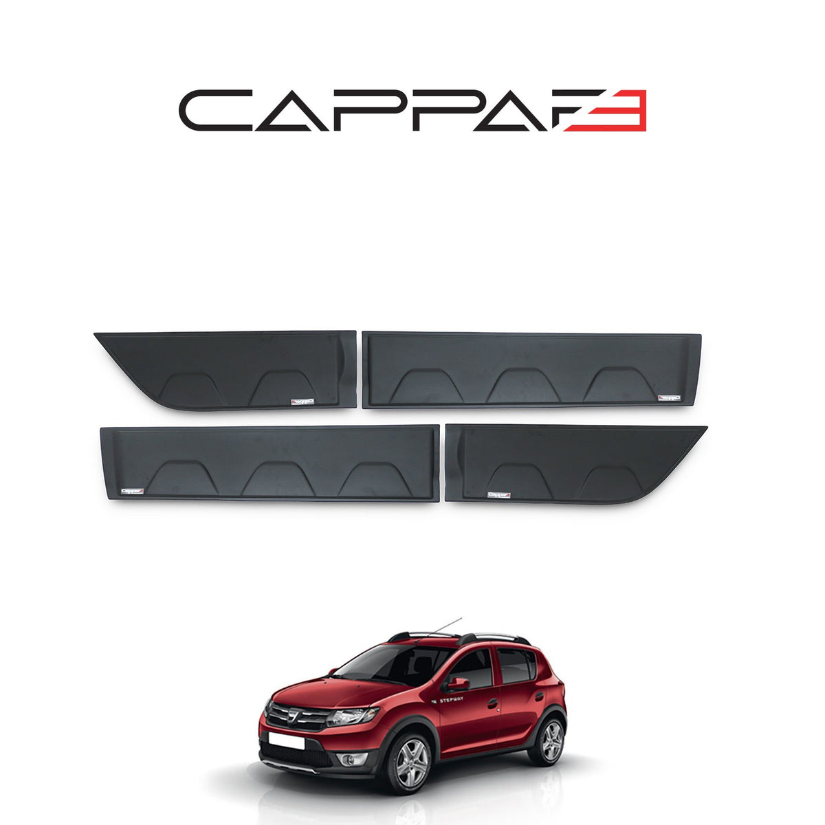Dacia Sandero 2 2012-2020 ile Uyumlu Kapı Dodik 4 Adet