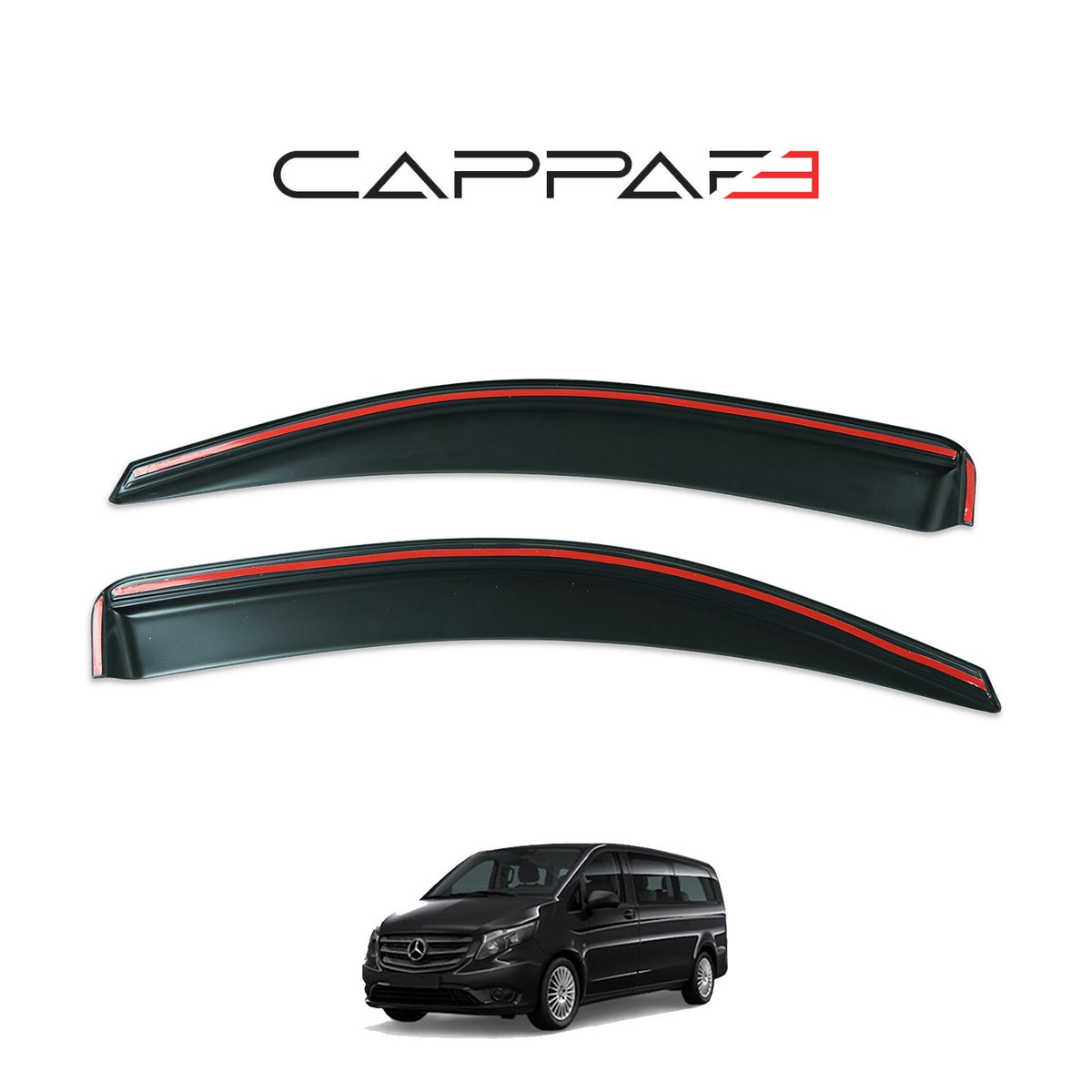 Mercedes Vito 3 2015-2026 cam rüzgarlığı 2 parça – 5