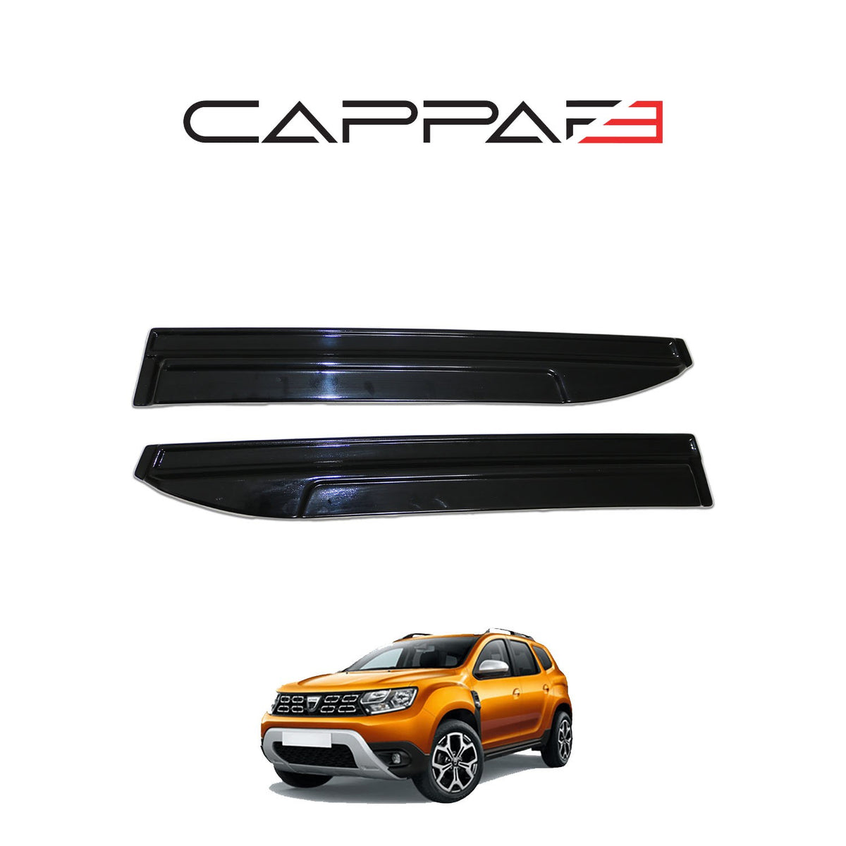 Dacia Duster 2 2018-2023 ile Uyumlu Cam Rüzgarlığı 4 Adet