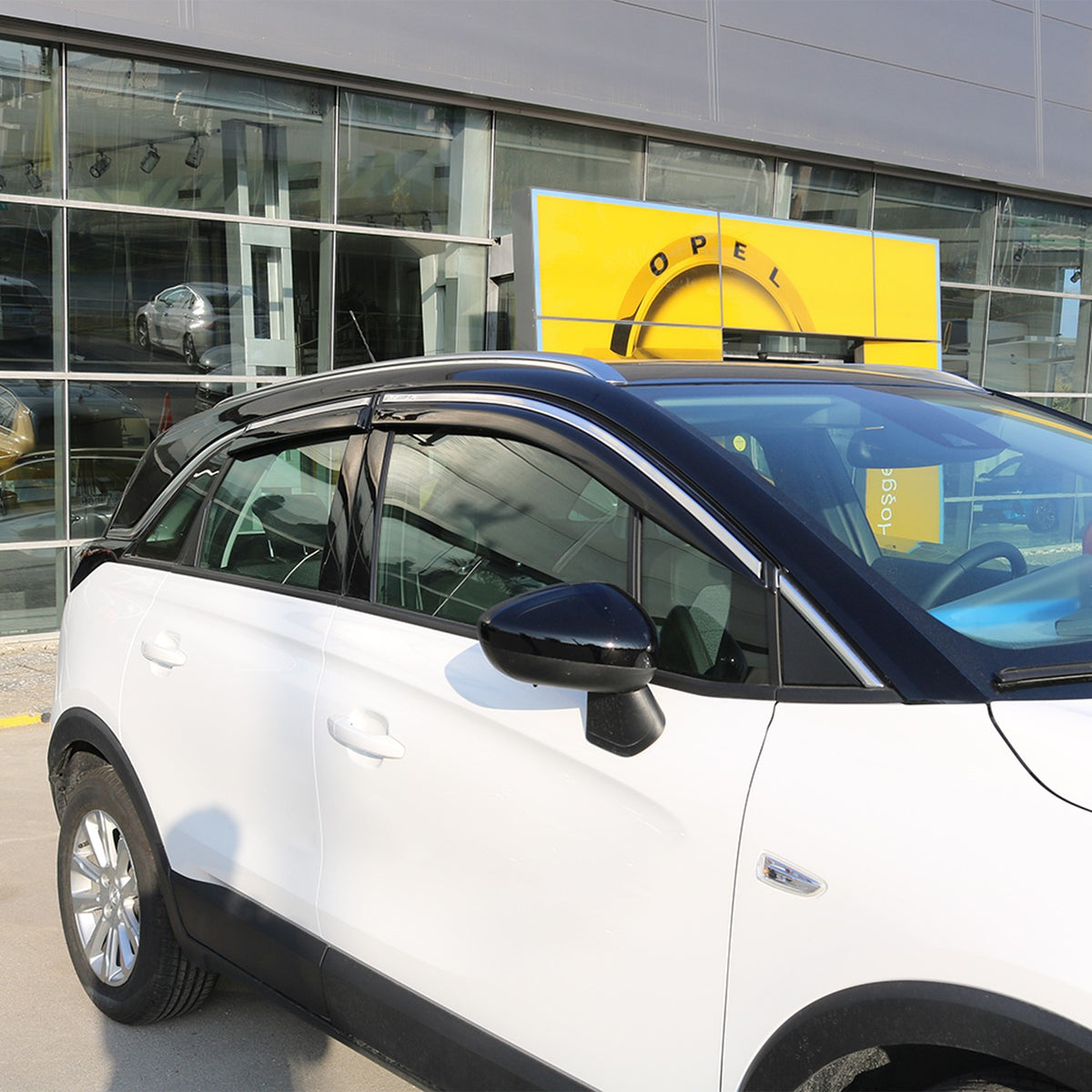 Opel Crossland 2020-2024 kromlu cam rüzgarlığı 4 parçalı set – 8