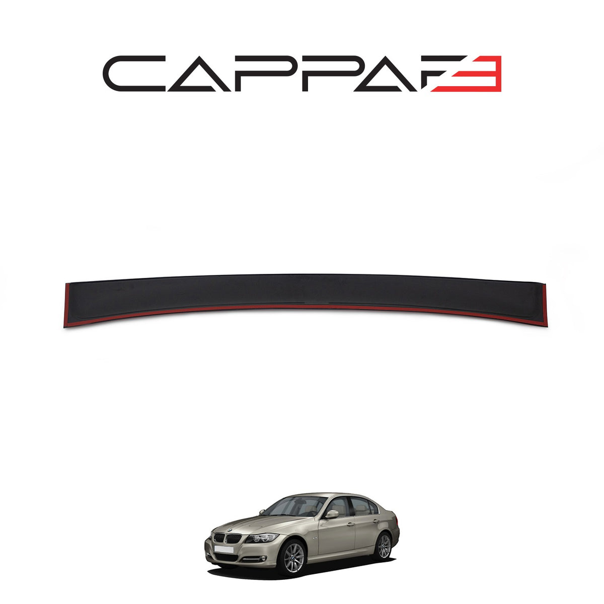 BMW 3 Seri (E90) 2005-2011 ile Uyumlu Arka Cam Spoyler