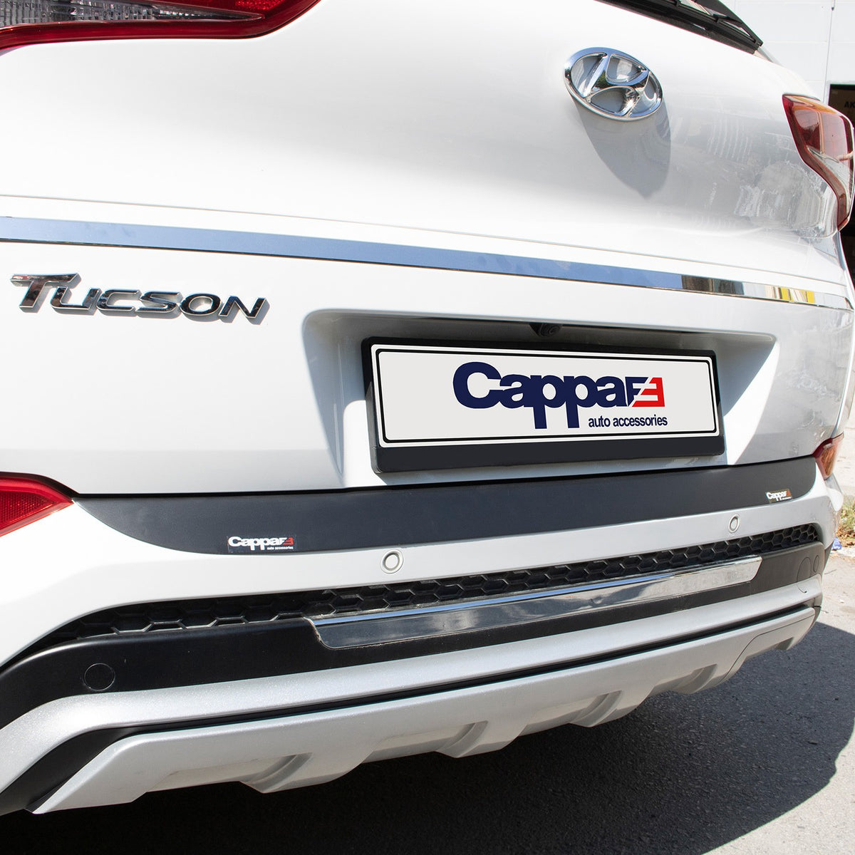 Hyundai Tucson 3 2015-2018 ile Uyumlu Arka Tampon Eşiği Mat